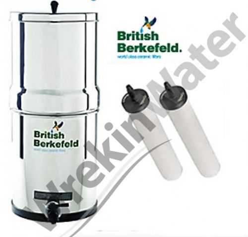 SS2-SS British Berkefeld Gravity Water Filter with Super Sterasyl Filters